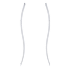 Puxador Para Porta de Madeira, Vidro e Metal Onda 80cm Alumínio Polido