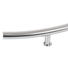 Puxador Para Porta de Madeira, Vidro e Metal Onda 80cm Aço Inox Polido