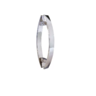 Puxador Para Porta Pivotante Curvo Madeira E Vidro Inox Polid