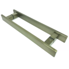 Puxador Para Porta Pivotante Madeira E Vidro Inox Ouro Velho