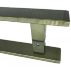 Puxador Para Porta Pivotante Madeira E Vidro Inox Ouro Velho