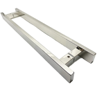 Puxador Para Porta Pivotante Madeira E Vidro Inox Polido 1,8