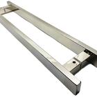 Puxador Para Porta Pivotante Madeira E Vidro Inox Polido 1 Me