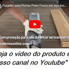 Puxador Para Porta Pivotante Madeira E Vidro Inox Preto 1,5 M