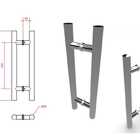 Puxador Para Porta Pivotante Tubular H Inox