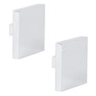 Puxador Para Porta de Madeira, Vidro e Metal Quadrado 10cm Alumínio Polido