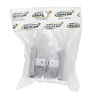 Puxador Para Porta de Madeira, Vidro e Metal Quadrado 7,5cm Alumínio Escovado