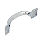 Puxador para Porta de Madeira Reto 11,2cm Aço Zincado