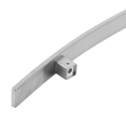 Puxador para Porta Tubular Curvo Aço Inox Fosco Escovado 80cm