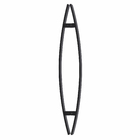 Puxador para Porta Tubular Curvo Aço Inox Fosco Preto 80cm