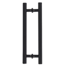 Puxador para Porta Tubular Reto 40cm Alumínio Preto Fosco Vesfer