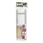 Puxador para Porta de Madeira e Vidro Tubular Reto 40cm Inox 201 Polido