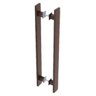 Puxador para Porta Tubular Reto 50cm Aço Inox Corten Geris