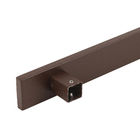 Puxador para Porta Tubular Reto 50cm Aço Inox Corten Geris
