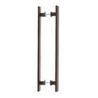 Puxador para Porta Tubular Reto 50cm Aço Inox Corten Geris