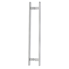 Puxador para Porta Tubular Reto 50cm Aço Inox Polido Geris