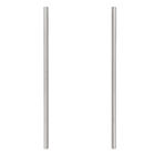 Puxador para Porta de Madeira e Vidro Tubular Reto 75cm Aço Inox Escovado