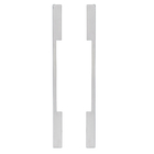 Puxador para Porta Tubular Reto Aço Inox Brilhante Prata 80cm