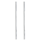 Puxador para Porta Tubular Reto Aço Inox Brilhante Prata 80cm