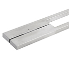 Puxador para Porta Tubular Reto Aço Inox Fosco Cinza 80cm