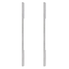 Puxador para Porta Tubular Reto Aço Inox Fosco Cinza 80cm