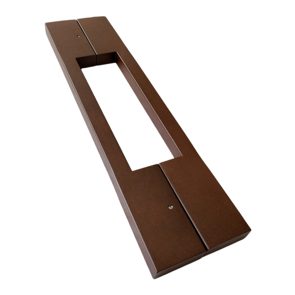 Puxador para Porta Tubular Reto Aço Inox Fosco Corten 80cm