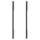 Puxador para Porta Tubular Reto Aço Inox Fosco Preto 80cm