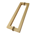 Puxador para Porta Tubular Reto Alumínio Brilhante Dourado 80cm