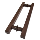 Puxador para Porta Tubular Reto Alumínio Fosco Marrom 80cm