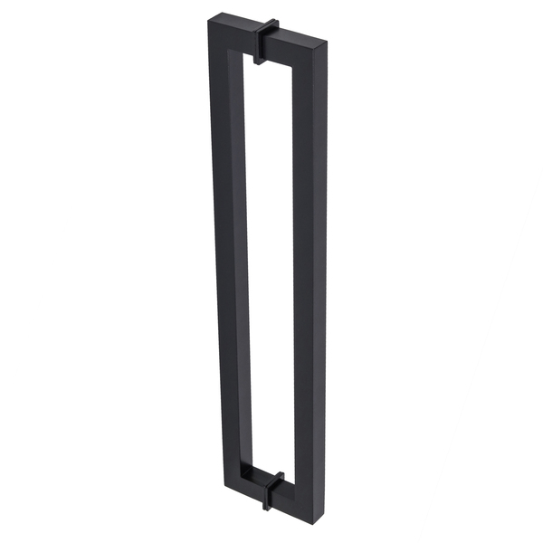 Puxador para Porta Tubular Reto Alumínio Fosco Preto 60cm