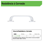 Puxador para Porta Unitário 10cm Zamac Cromado Classic União Mundial