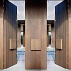 Puxador Para Portas Aço Inox Polido Alto Brilho 50cm Rhodes