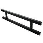 Puxador Para Portas Aristocrata Preto Fosco - 1 20 M - Furaçã