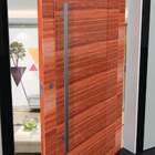 Puxador Para Portas Clean Aço Inox Escovado - 80 Cm - Furação