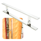 Puxador Para Portas Clean Aço Inox Polido Brilhante - Puxador