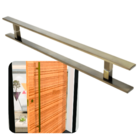 Puxador Para Portas Clean Ouro Velho Antique - 50 Cm - Furaçã