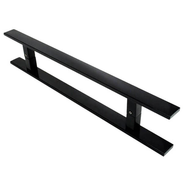 Puxador Para Portas Clean Preto Fosco   - 80 Cm Entre Furos 6