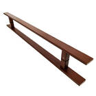 Puxador Para Portas Corten Clean - 30 Cm Entre Furos 20 Cm