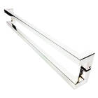 Puxador Para Portas Deslocado Athenas Aço Inox Polido Brilhan