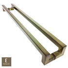 Puxador Para Portas Deslocado Athenas Ouro Velho Antique - 42