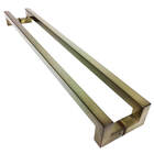 Puxador Para Portas Deslocado Athenas Ouro Velho Antique - 42