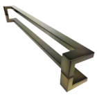 Puxador Para Portas Deslocado Grécia 50 Cm Ouro Velho Antique