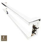 Puxador Para Portas Deslocado Grécia Aço Inox Polido Brilhant