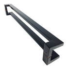 Puxador Para Portas Deslocado Grécia Preto Fosco - 1 84 M - F