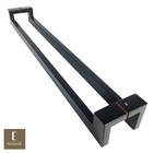 Puxador Para Portas Deslocado Grécia Preto Fosco - 2 54 M - F