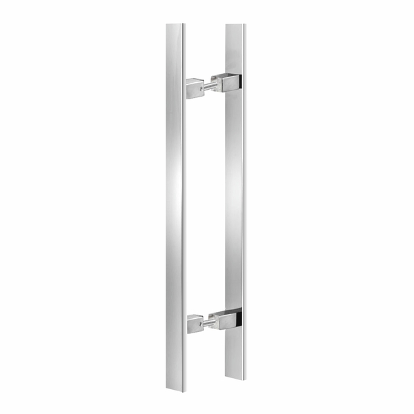 Puxador Para Portas Duplo 60 Cm Puma 100pm Polido Brilhante