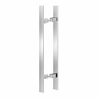 Puxador Para Portas Duplo 80 Cm Puma 100pm Escovado Fosco