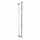 Puxador Para Portas Em Aço Inox Polido Alto Brilho 80cm Apolo