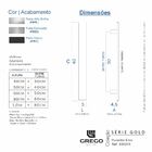 Puxador Para Portas Em Aço Inox Prata Alto Brilho 80cm Eros