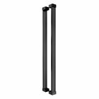 Puxador Para Portas Em Aço Inox Preto Fosco 50cm Apolo